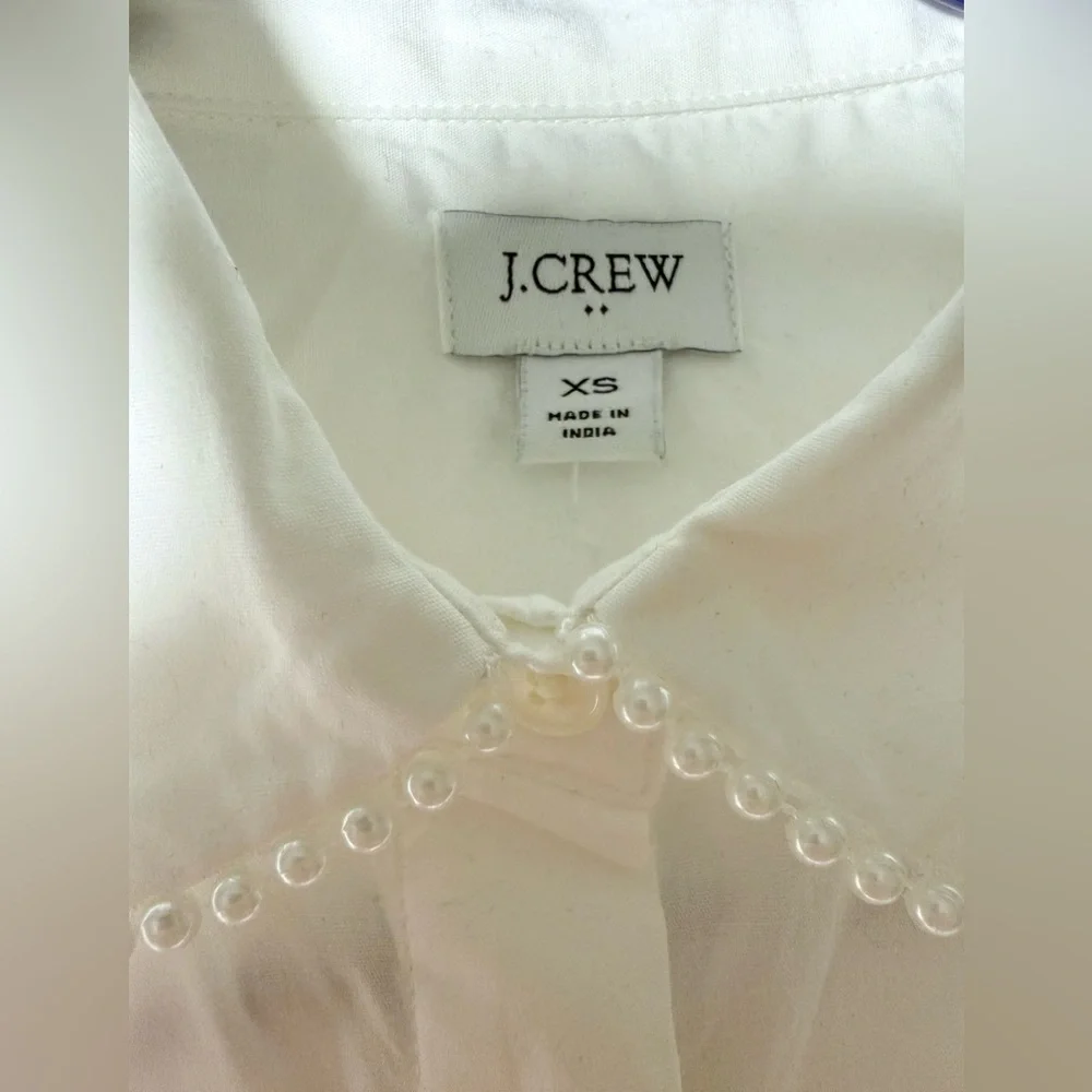 J. Crew Shirt with Pearl Collar - Picture 3 of 3